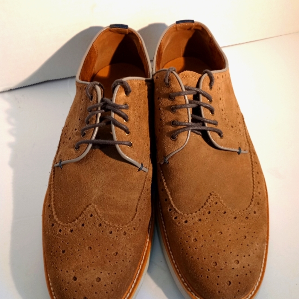 BRAND NEW Blake Mckay Carson Oxfords Men's Size 9.5 M Dark Tan - Picture 4 of 12